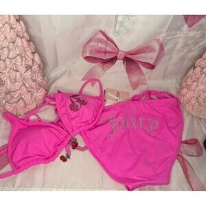 Juicy Couture Cherry Bikini Swimsuit, Small